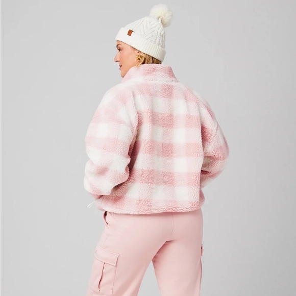 Fabletics Pink Tahoe Teddy Jacket Small NWT - Picture 4 of 7